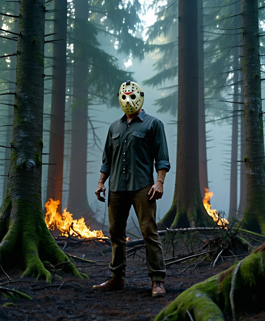 Jason Voorhees Forest Fire