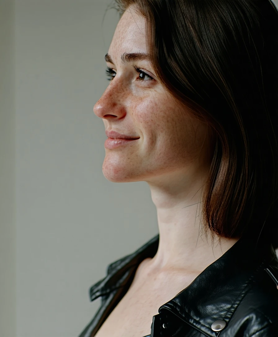 Woman Side Profile Smile Canon