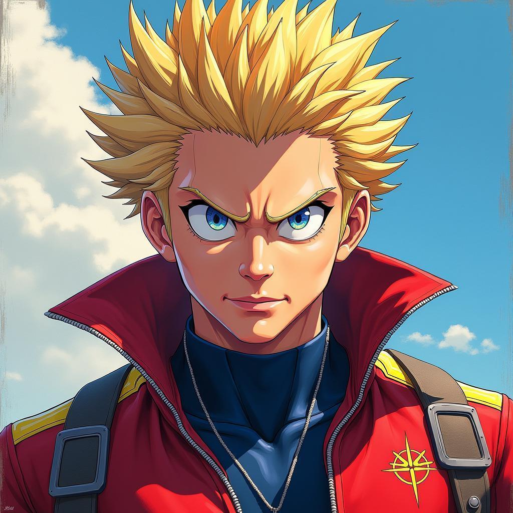 All Might Stars on a Futuristic GTA Cover