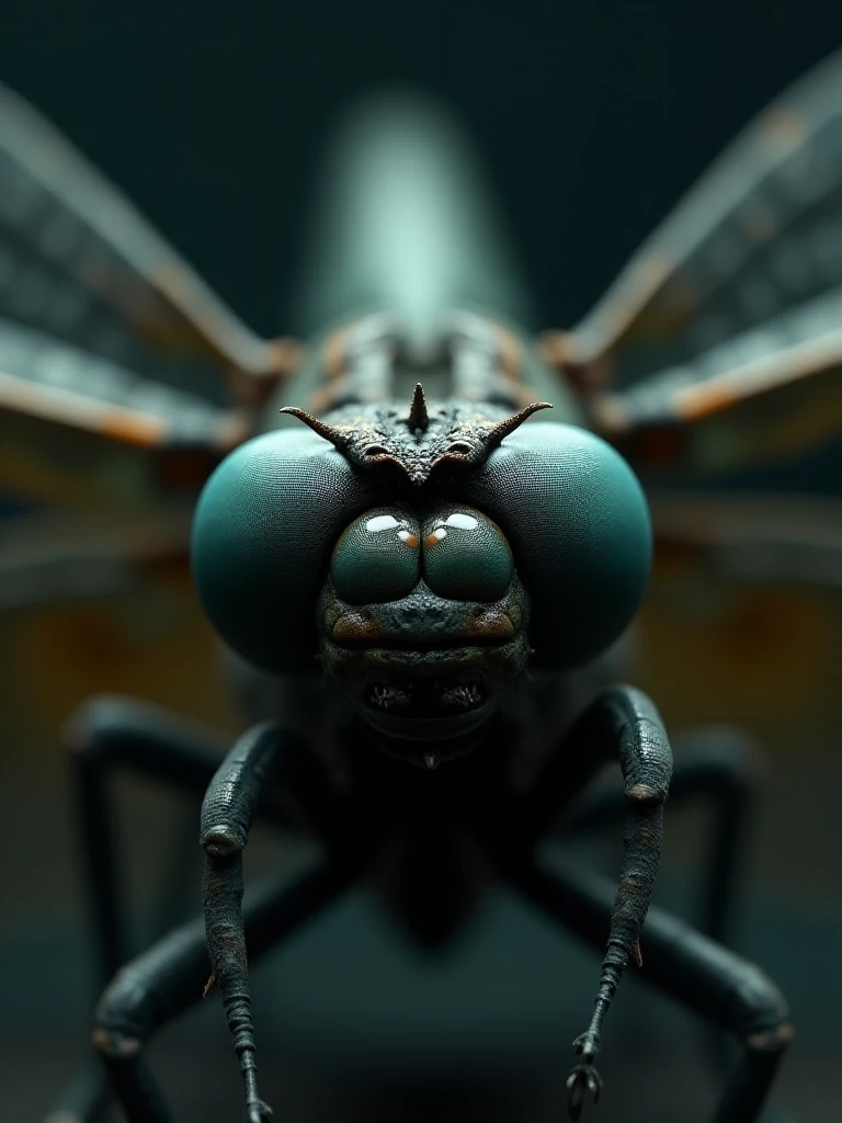 Ancient Humanoid Dragonfly Macro