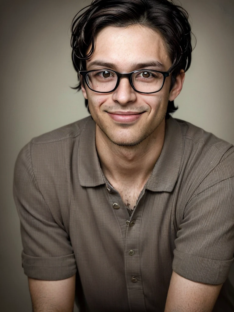 Man Mid-Thirties Glasses Portrait