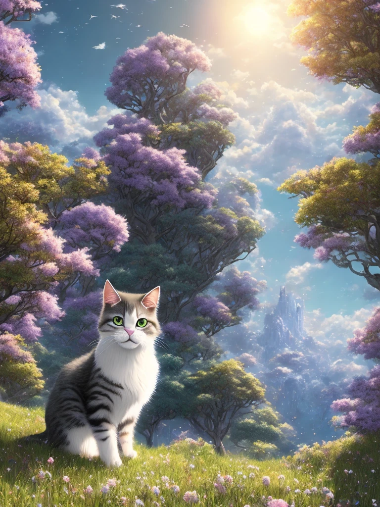 Cat Standing Hill Anime Keyvisual