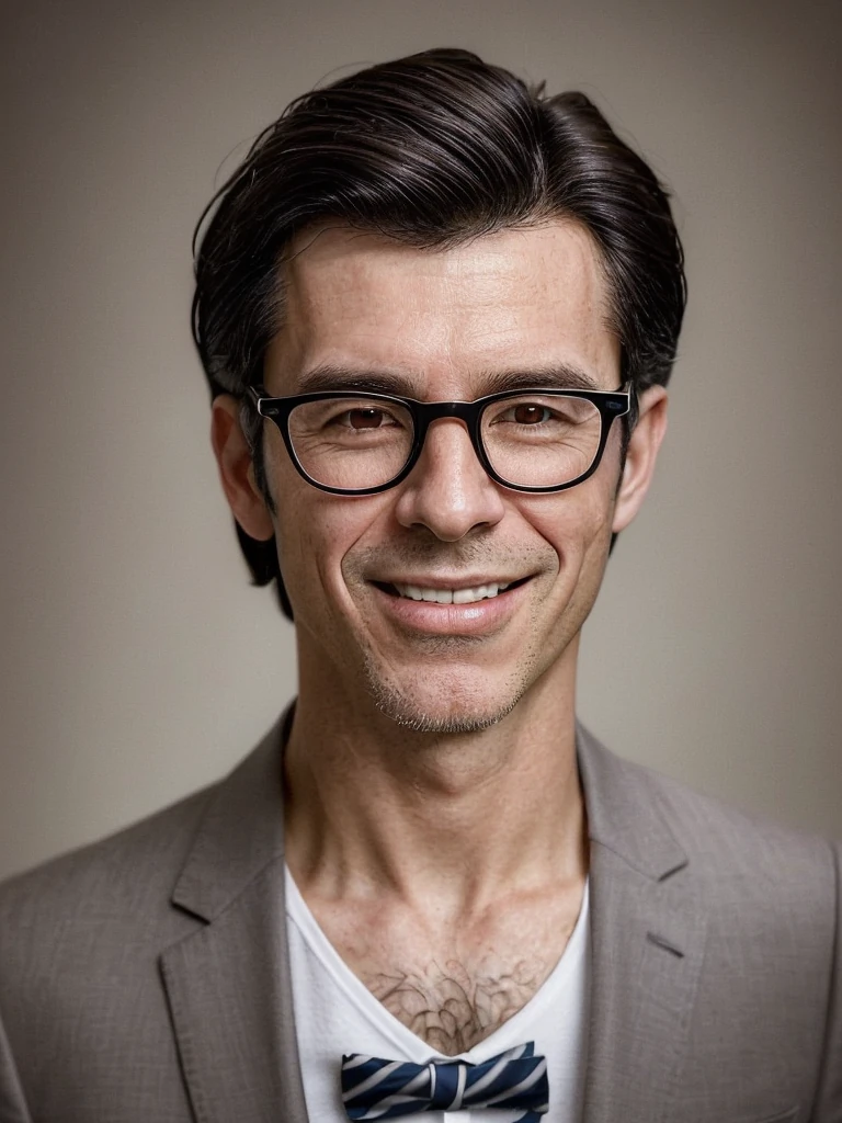 Mature Man Glasses Wise Portrait