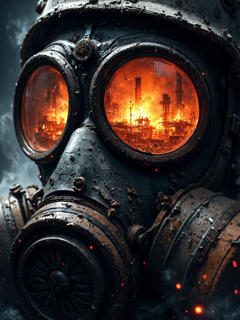 Chernobyl Liquidator Gas Mask Close Up