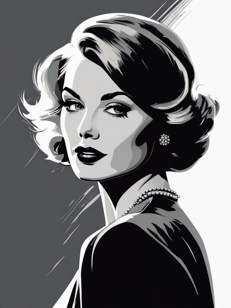 Woman Pop Art Style Glamorous