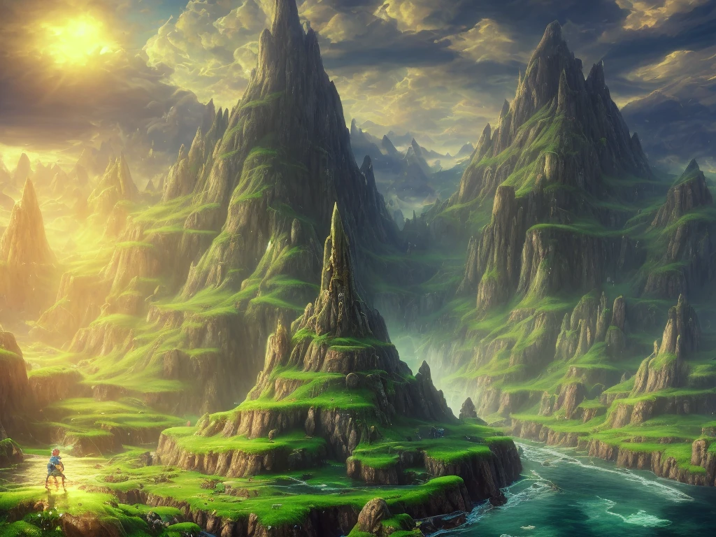 Zelda Landscape Sunlight Water Cinematic