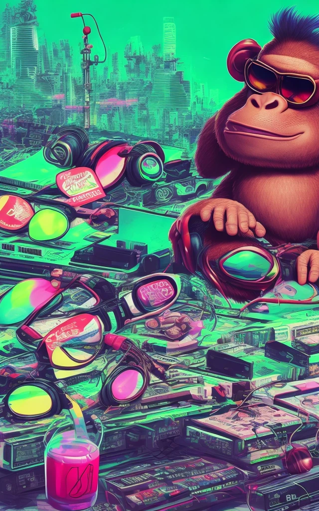 Diddy Kong DJ Cyberpunk Music