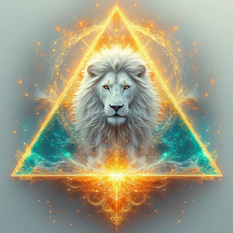 White Lion Sacred Geometry Fractal