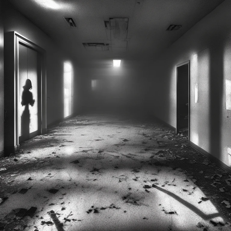 Hooded Figure Abandoned Hospital Fear