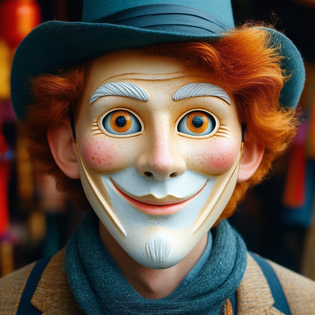 Happy Mask Salesman on Saturated Velvia Film