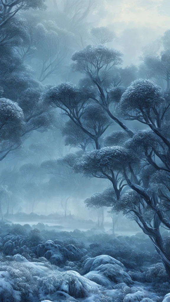 Winter Sea Blue Bokeh