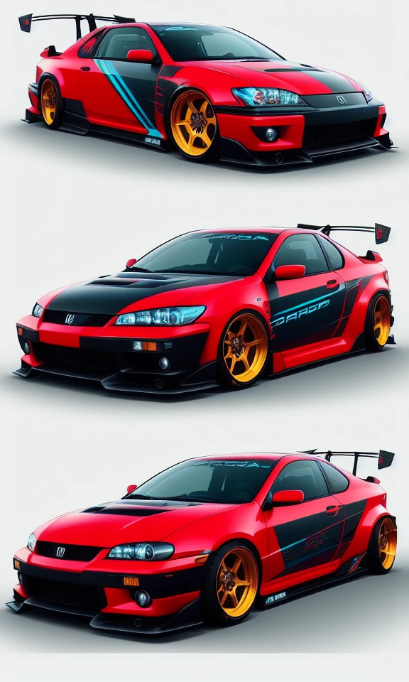 Cyberpunk Honda Sedan Concept