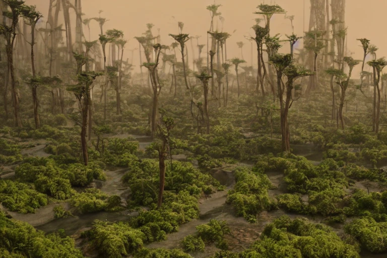 Barren Wasteland Afrofuturistic City