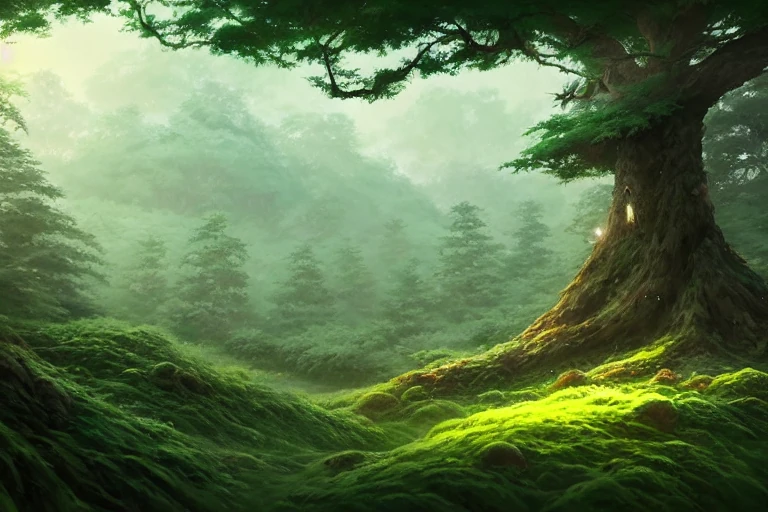 Forest Clearing Studio Ghibli