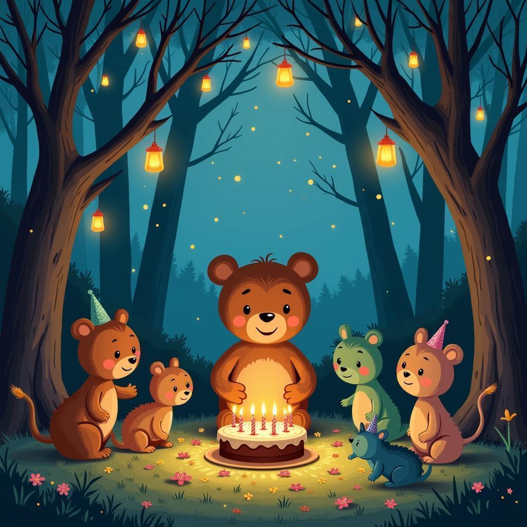 Enchanted Forest Birthday Party for a Bear