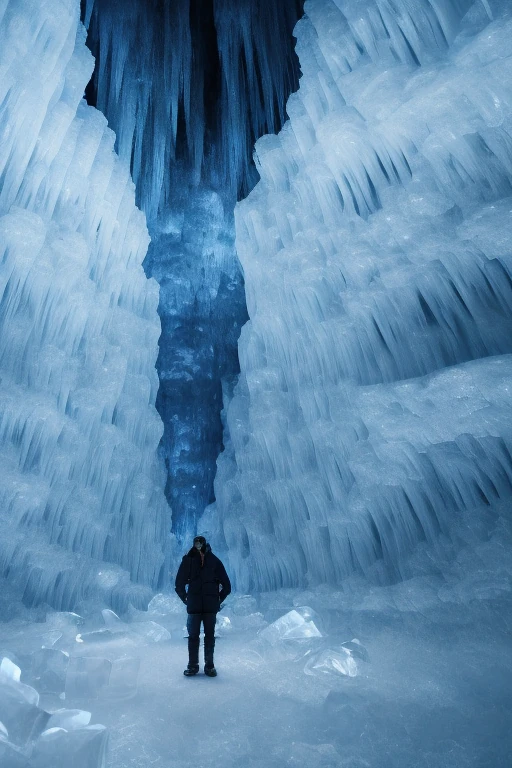 Ice Cave Frozen Explorer