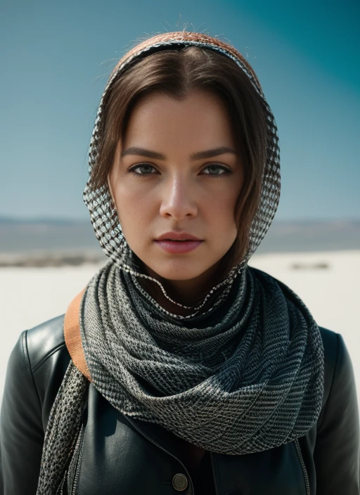 Bosnian Woman Keffiyeh Portrait