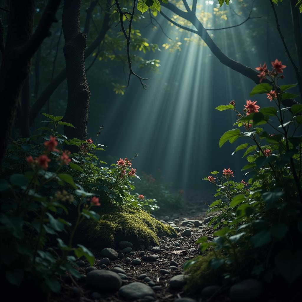 Untamed Wilderness in a Cinematic Tableau