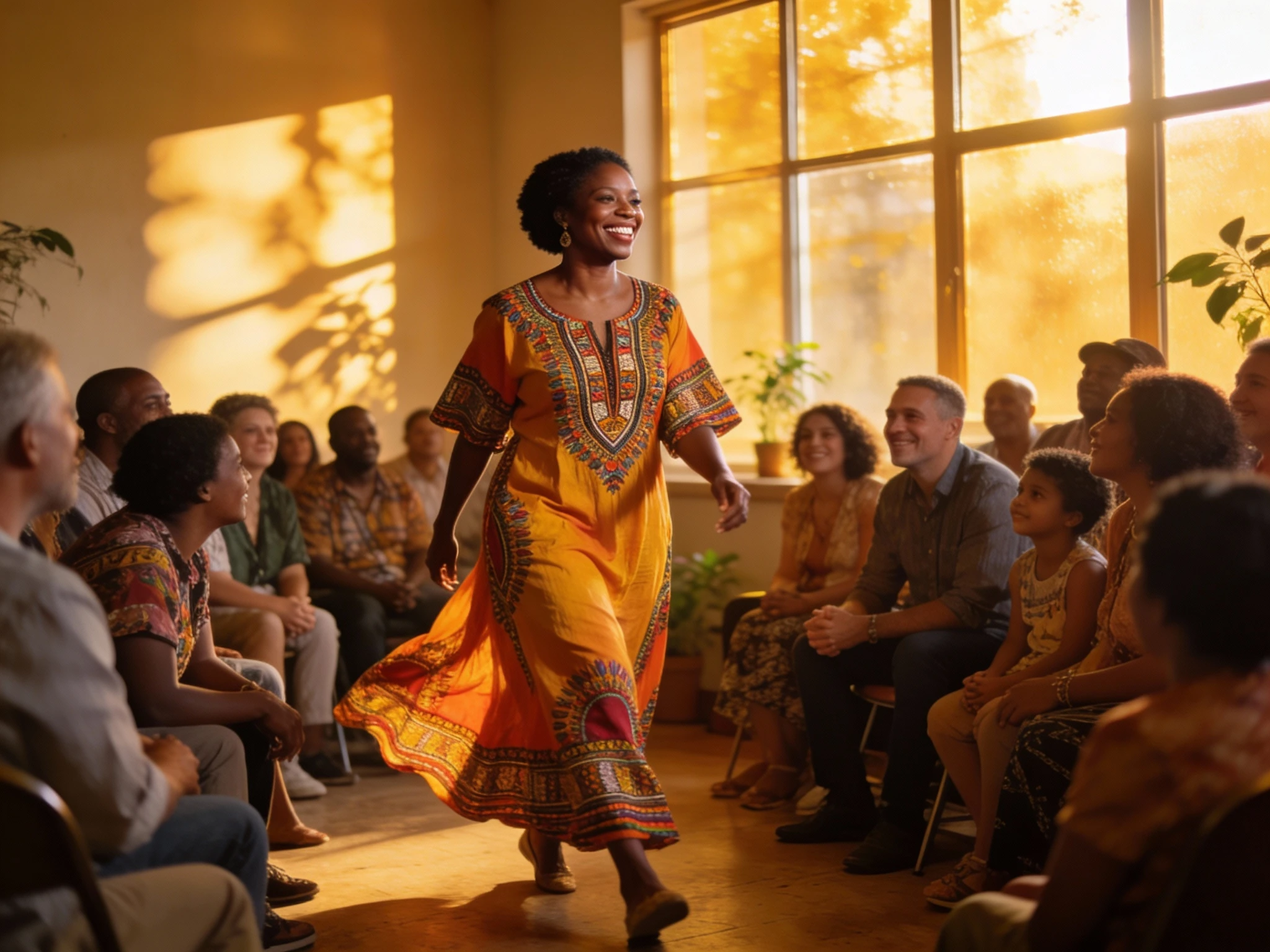 Woman Teaching Inspired Audience