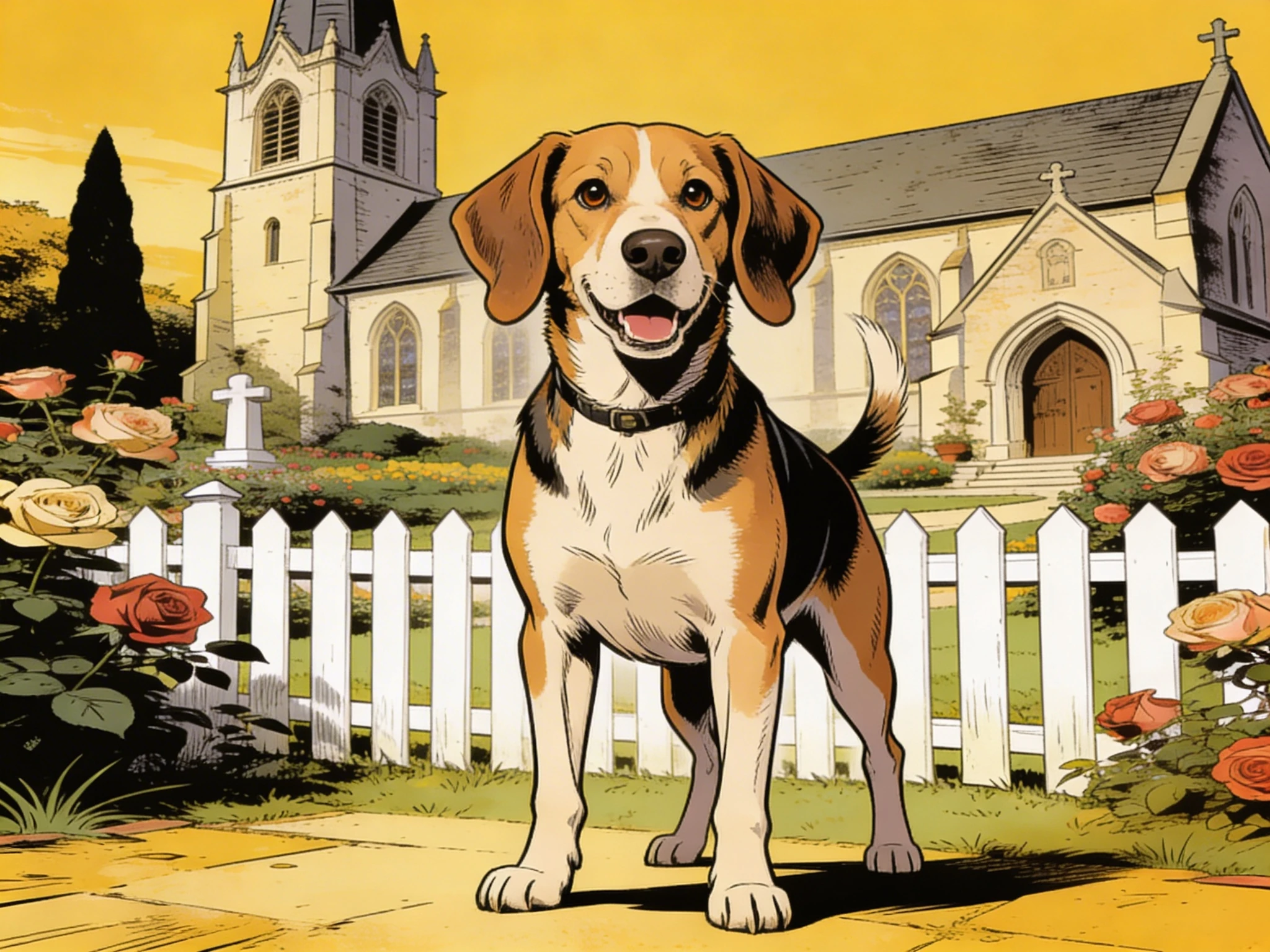 Country Puppy Comic Book Style