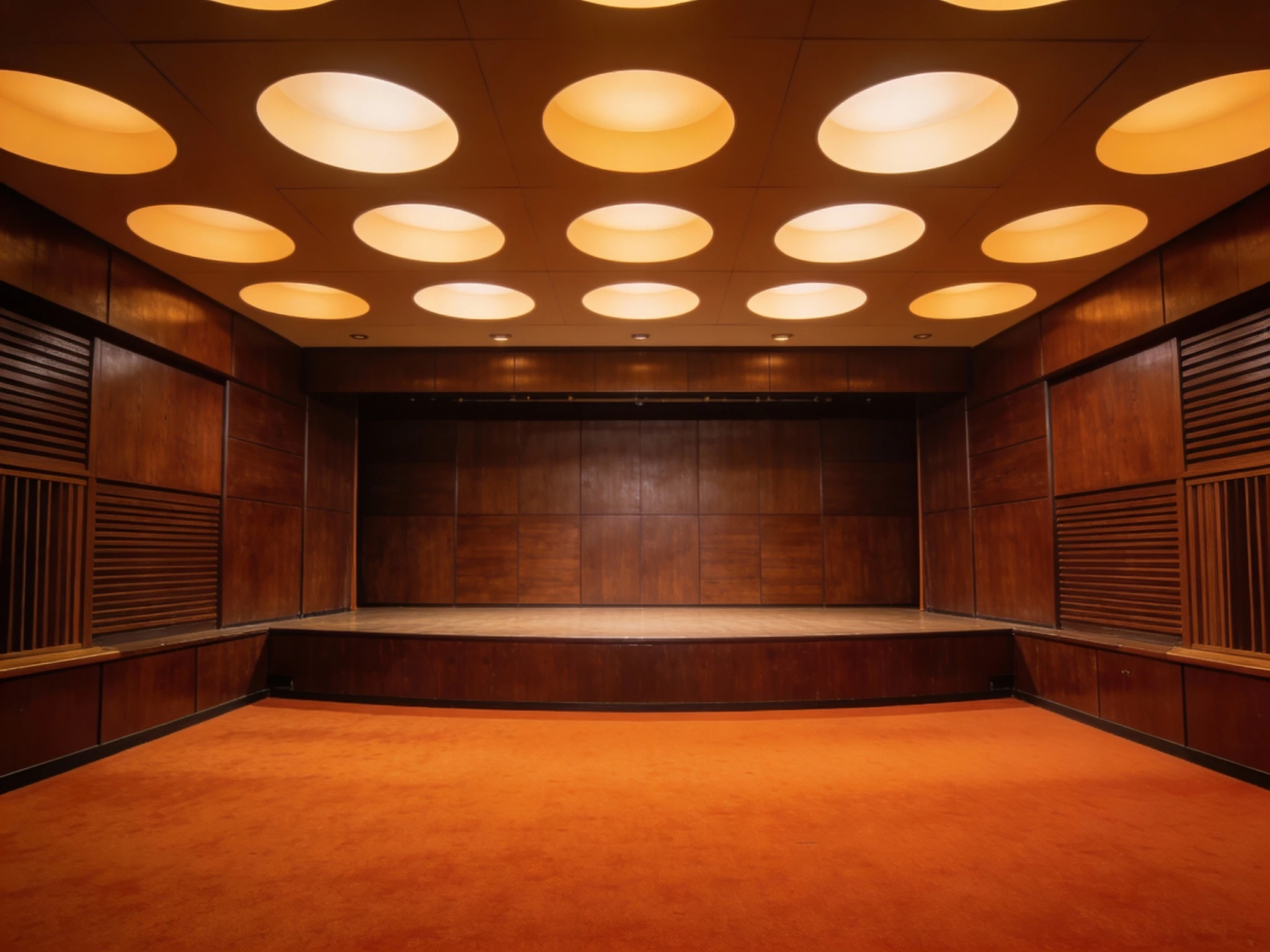 Retro 1970s Music Studio Stage