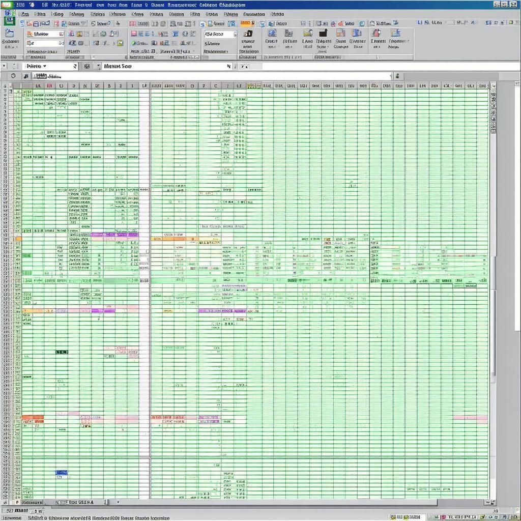 Excel 97 Nostalgia on a Vintage Screen