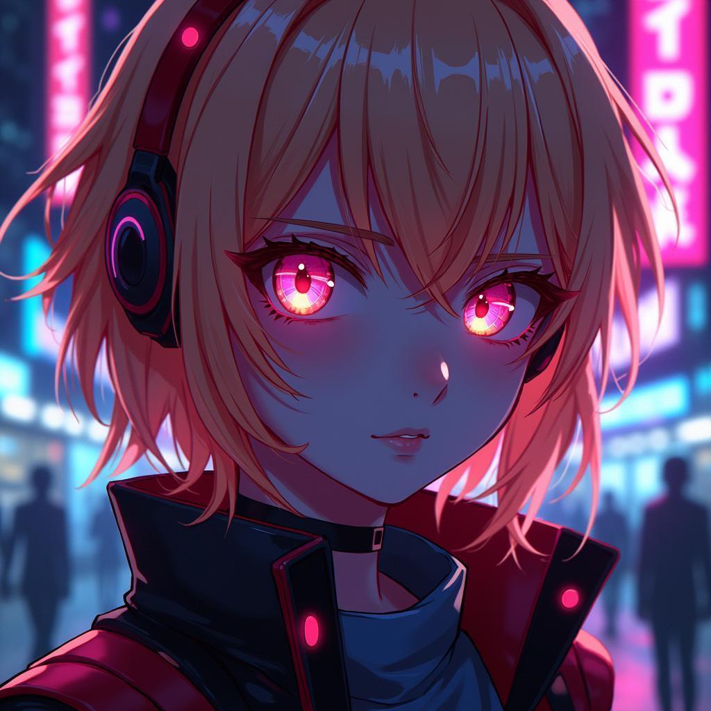 Marisa Kirisame Aglow in Neon Cityscape