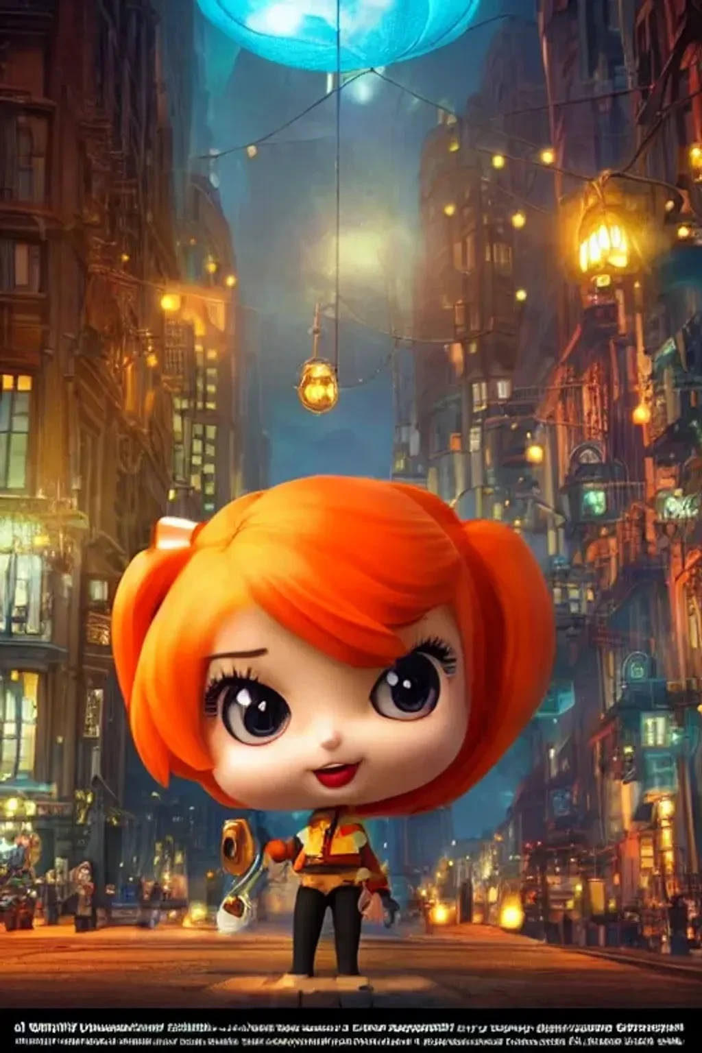 Tiny Steampunk Orange Character