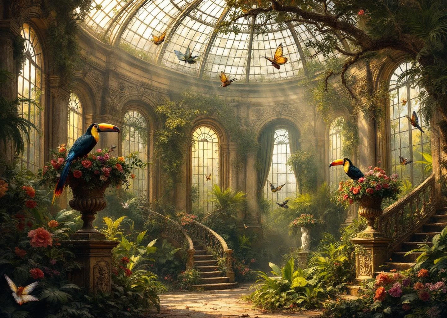 Ruined Baroque Indoor Garden