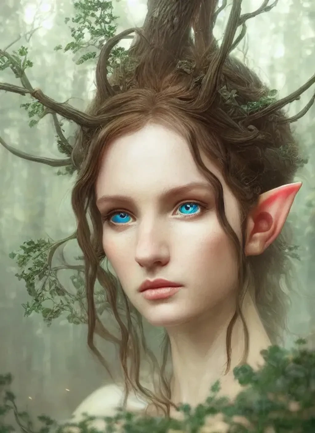 Elf Portrait In The Forest