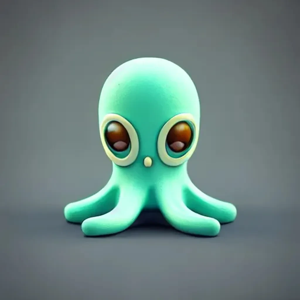 Tiny Octopus Toy Character