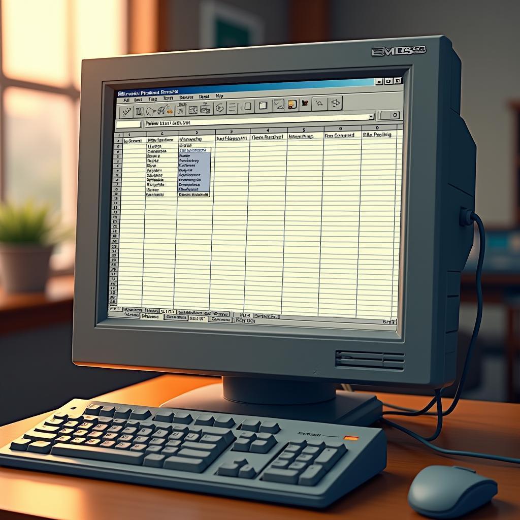 Golden Hour Glow on Excel 97 Storyboard