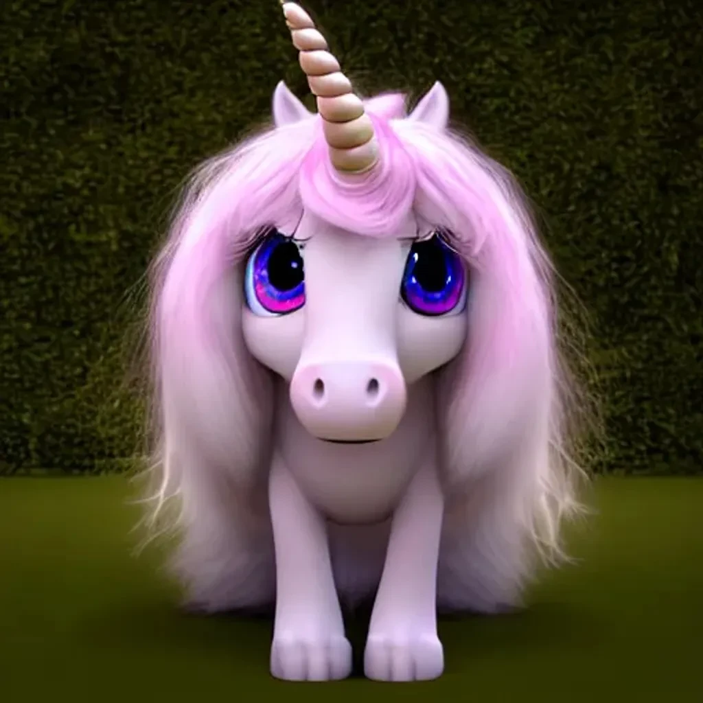 Fluffy Unicorn Character