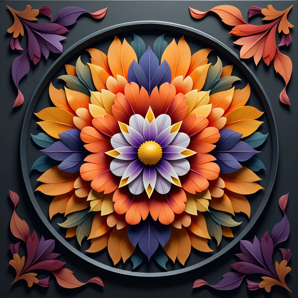 Circular Floral Mandala