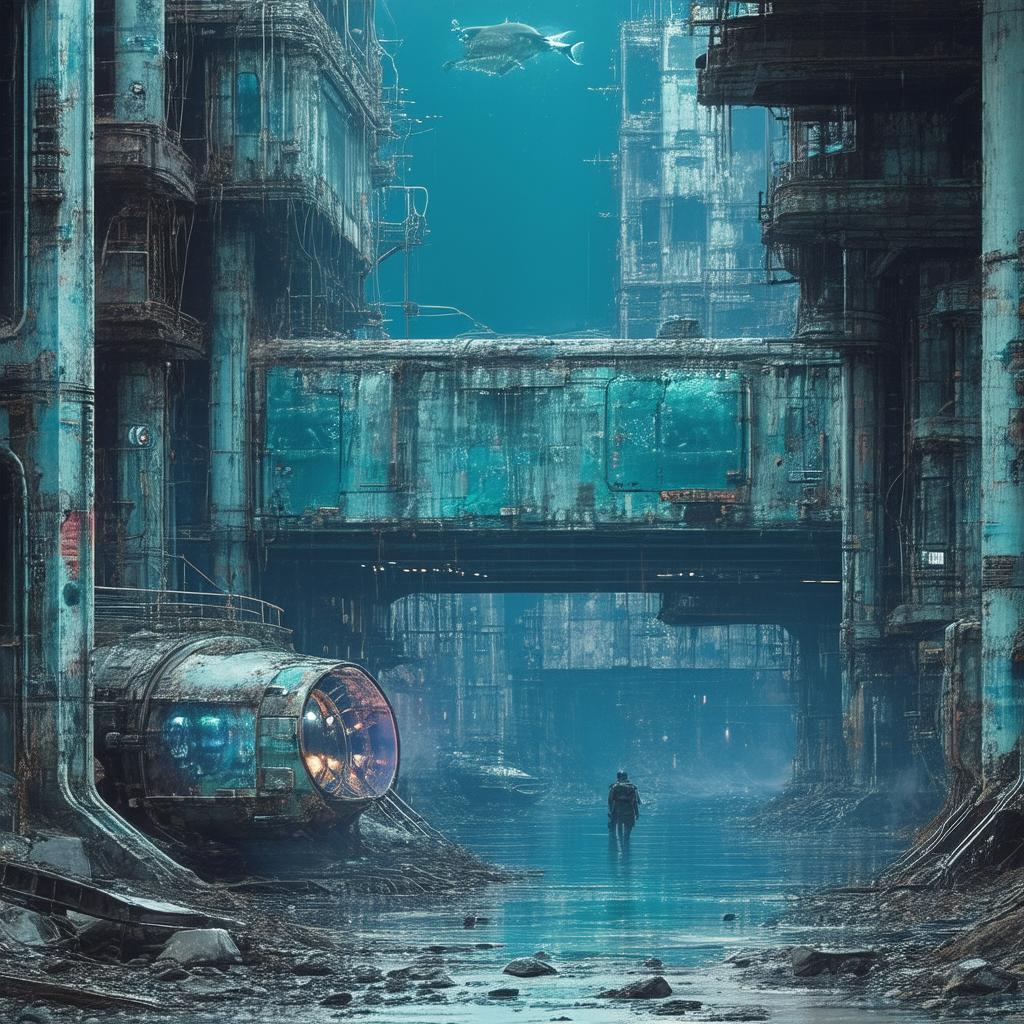 Post Apocalyptic Aquatic Cyberpunk in Grunge Matte
