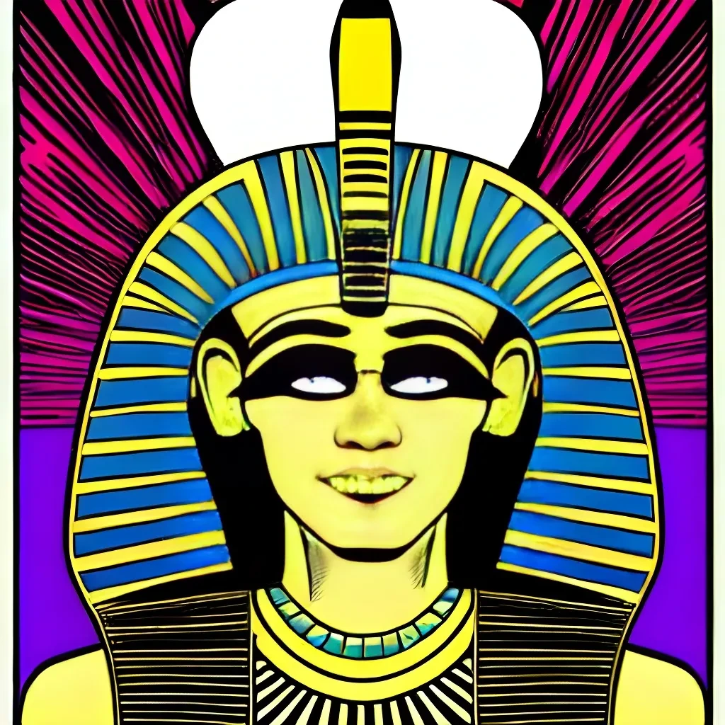 Retro Comic Egyptian God