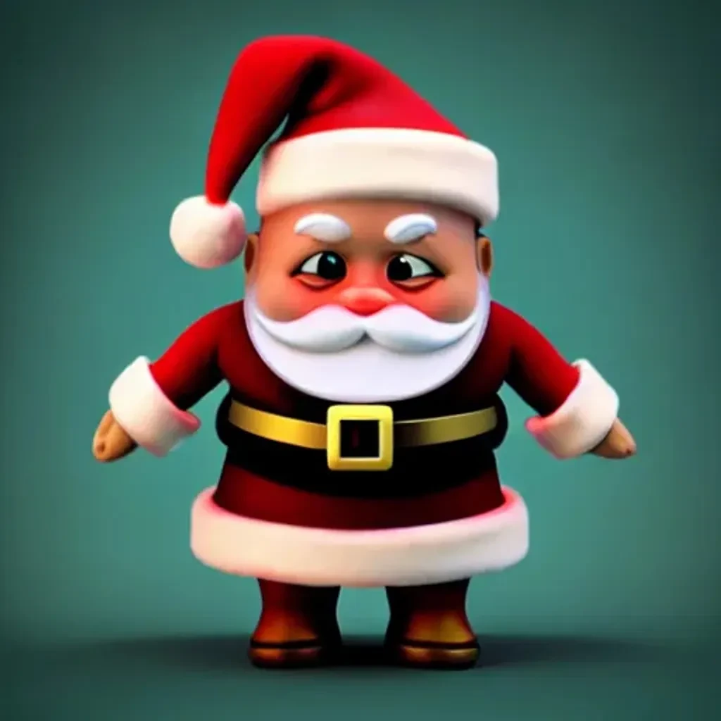 Tiny Santa Toy Character