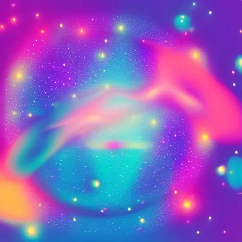 Hologram Milky Way In Space