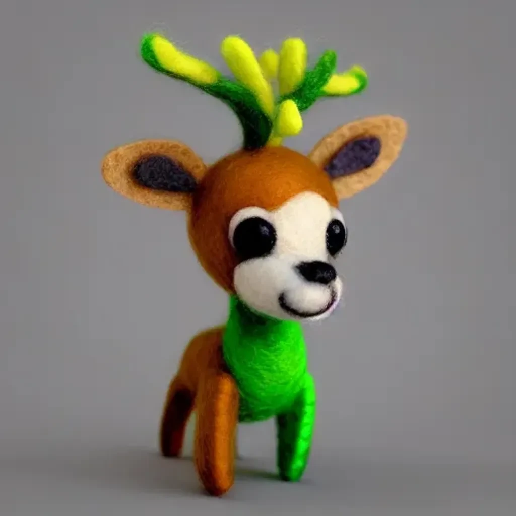 Felt Fiber Deer