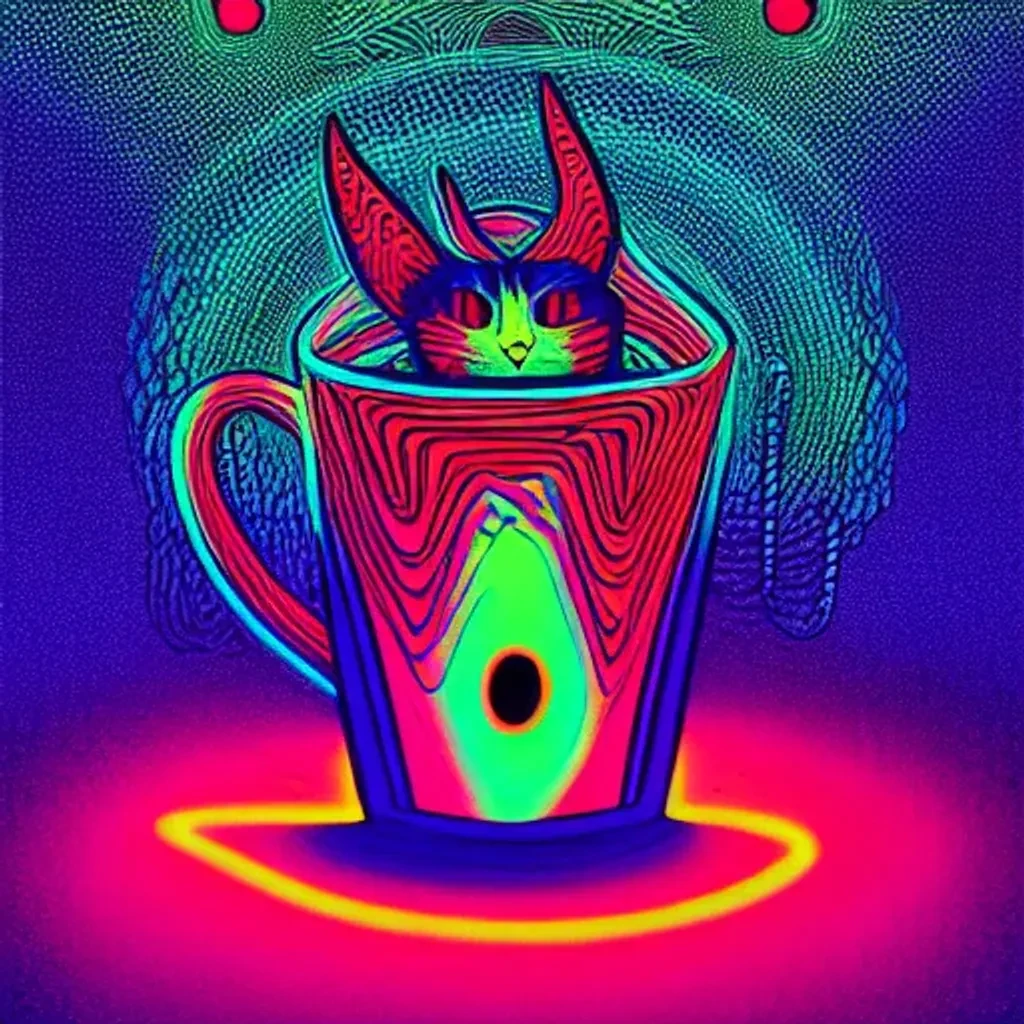 Psychedelic Mug Illustration