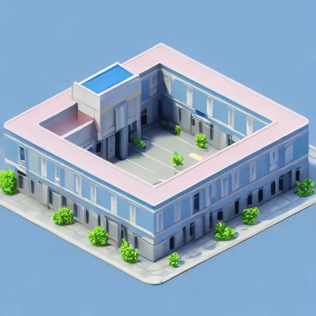 Tiny Isometric Hospital