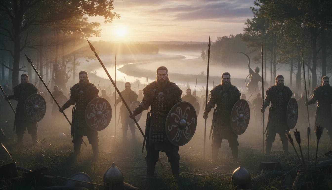 Slavic Warriors At Dawn