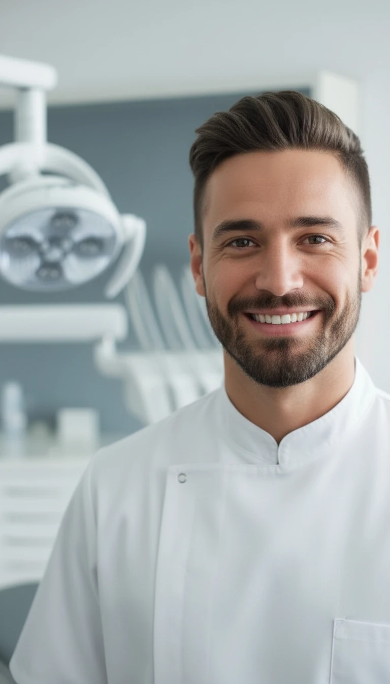 Mediterranean Man Confident Portrait