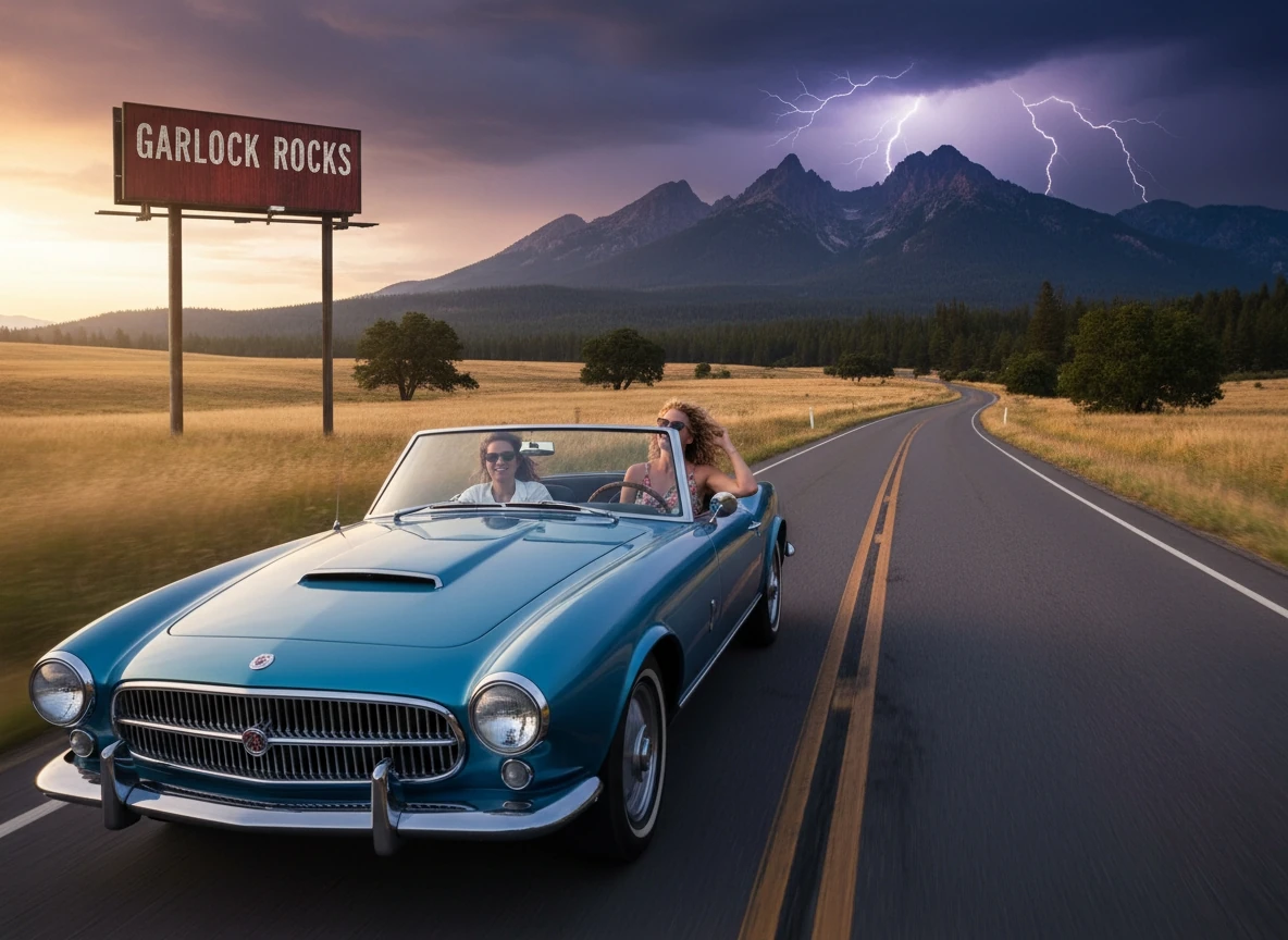 Convertible On A Country Road