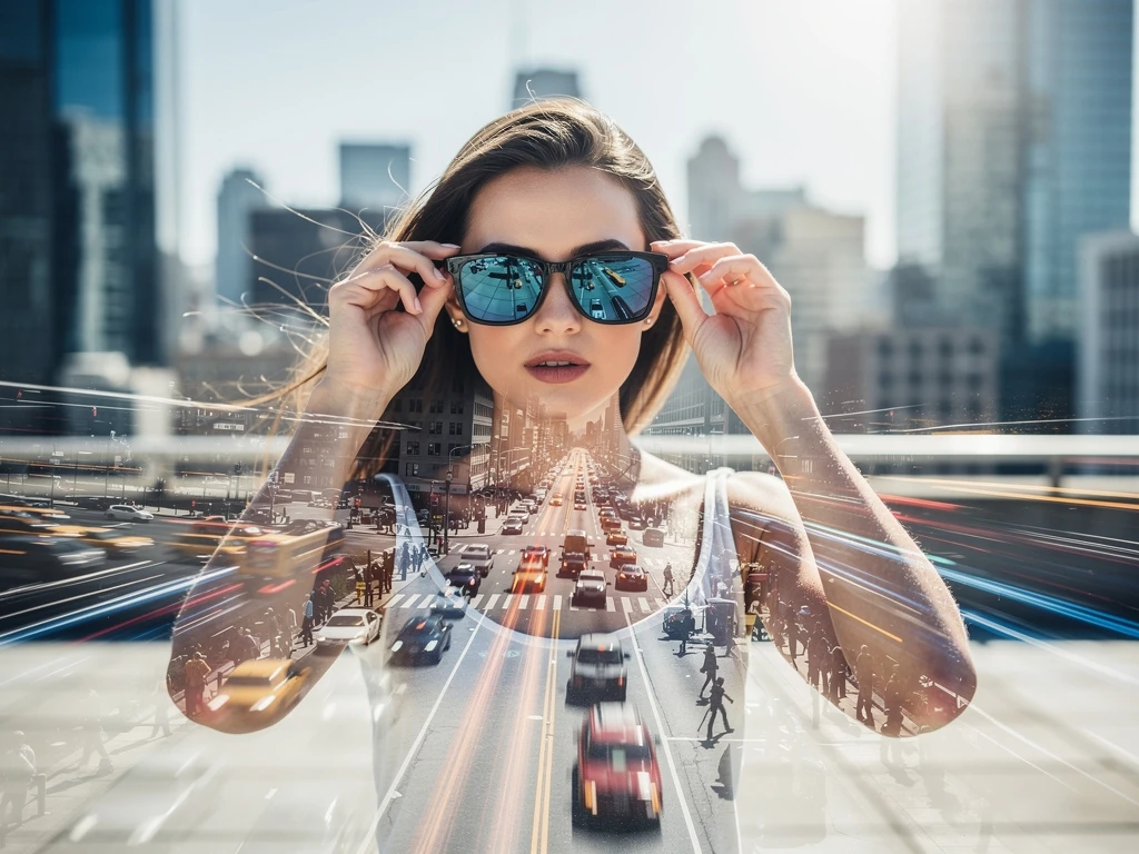 Woman On A Sunlit Rooftop