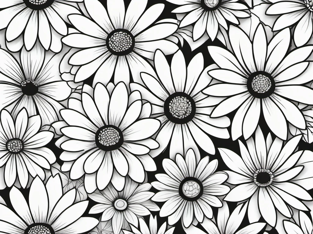 Bold Flower Coloring Page