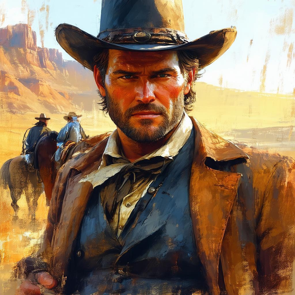 Arthur Morgan in Painterly Wild West Light