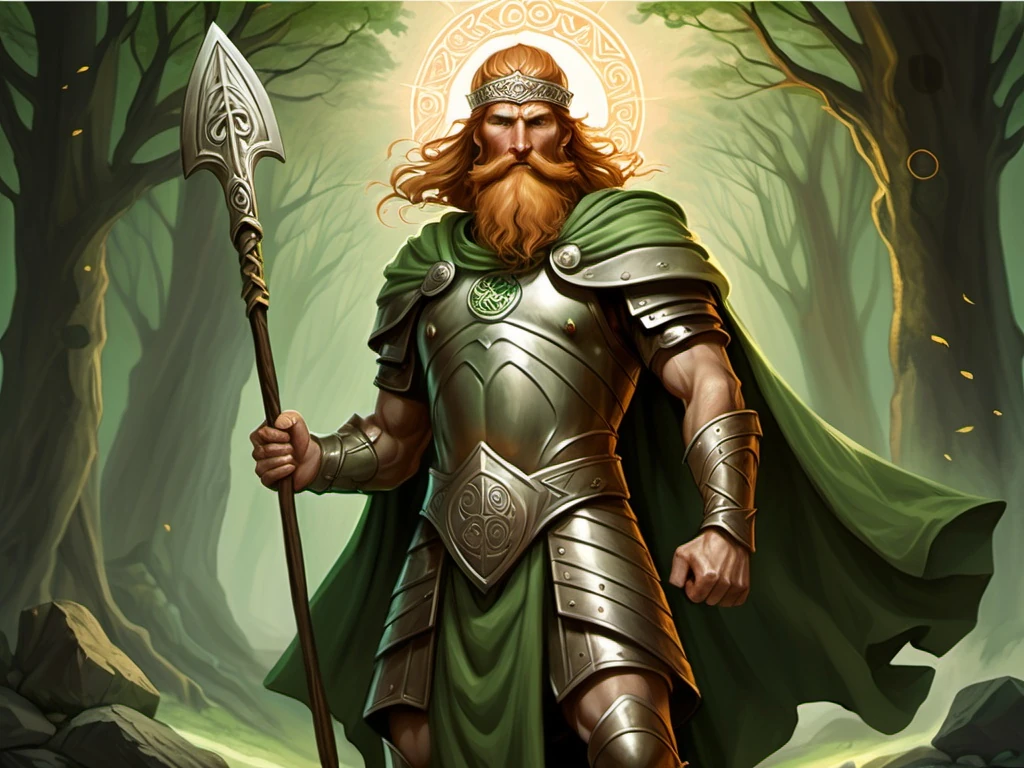 Lugh The Irish God With A Spear