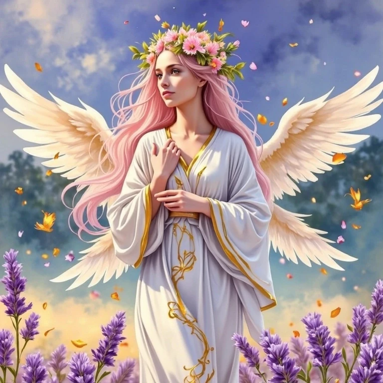 Angel In A Lavender Field