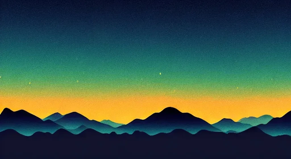 Layered Mountains And Milky Way